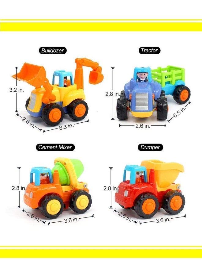 Dezva Exclusive Collection of Toy Cars for 2 3 4 5 Year Old boy, Friction Powered Kids Toddler Car Toy Set (4 PCS Truck Team) - Image 4